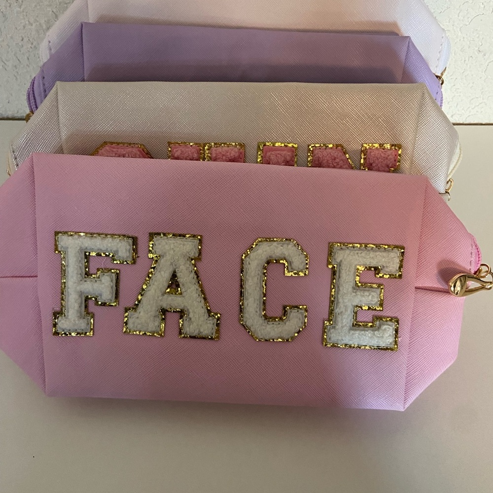 Set of travel makeup bags